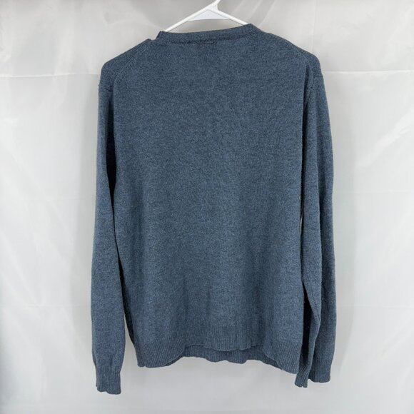 Pretty Snake Women L Cat Eyes Sweater Blue Crazy Kitty Knit Wool Crewneck - Picture 3 of 8